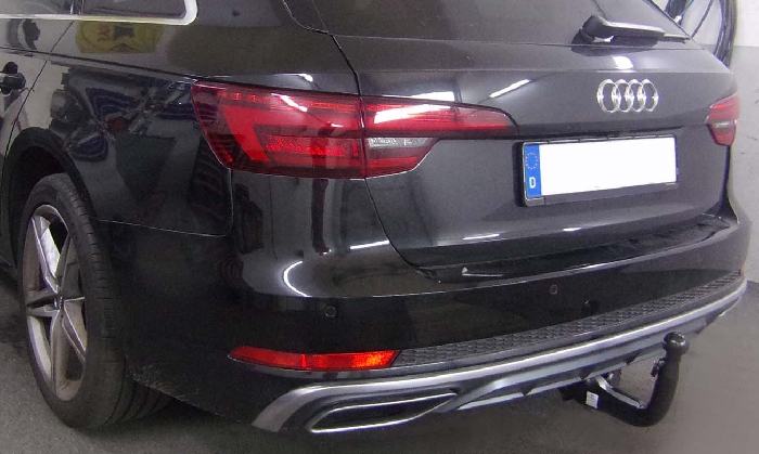Anhängerkupplung für Audi A4 Avant nicht Quattro, nicht RS4 und S4, speziell S-Line 2024- Ausf.: V-abnehmbar