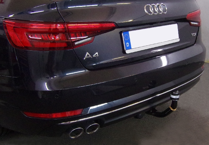 Anhängerkupplung für Audi A4 Limousine nicht Quattro, nicht RS4 und S4 2015-2024 Ausf.: V-abnehmbar