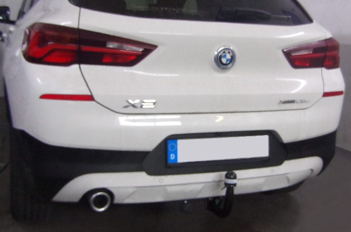 Anhängerkupplung für BMW X2 F39, spez. Plug-In Hybrid, nur für Heckträgerbetrieb 2020- Ausf.: V-abnehmbar