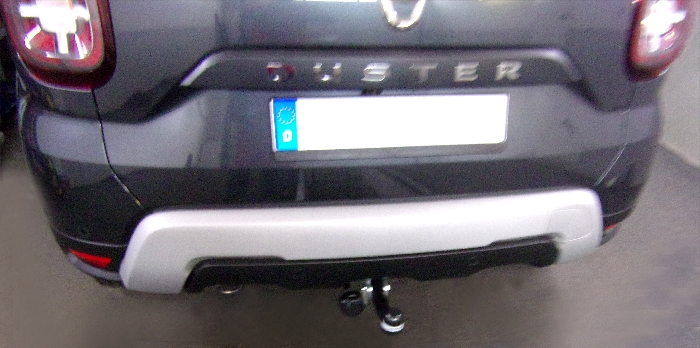 Anhängerkupplung für Dacia Duster SUV, speziell Fzg. mit LPG Gas 2WD und 4WD 2018-2024 Ausf.: starr
