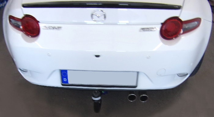 Anhängerkupplung für Mazda MX 5, RF Heckträgeraufnahme, nur für Heckträgerbetrieb, Montage nur bei uns im Haus 2018- Ausf.: V-abnehmbar