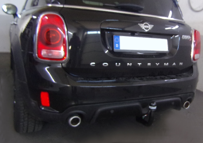 Anhängerkupplung für MINI Countryman F60 Countryman, spez. JCW John Cooper Works ALL4, Fzg. mit Anhängelastfreigabe 2017- Ausf.: V-abnehmbar