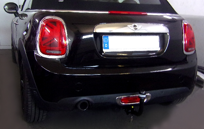 Anhängerkupplung für MINI One, One D, Cooper F57 Cabrio, nicht S, spez. Fzg. o. Anhängelastfreigabe, nur für Heckträgerbetrieb 2016-2020 Ausf.: V-abnehmbar