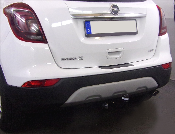 Anhängerkupplung für Opel Mokka X nicht für Fzg. mit Fahrradträgersystem Flex-Fix, mit Elektrosatzvorb. 2016-2020 Ausf.: starr