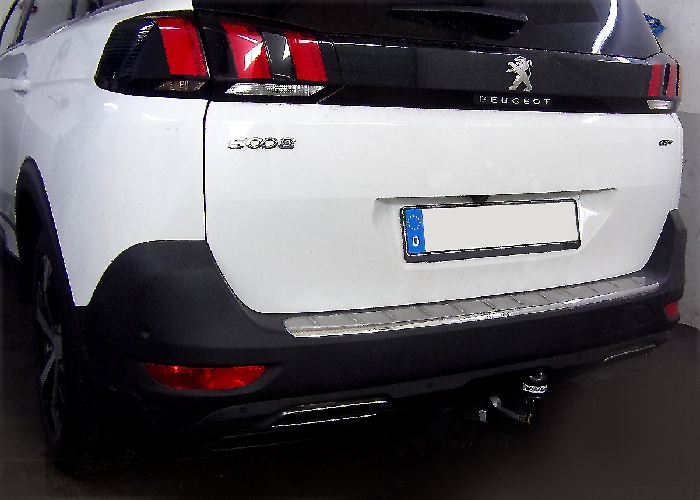 Anhängerkupplung für Peugeot 5008 nicht Fzg. mit E- Satz Vorbereitung, f. Fzg. mit Reserverad am Boden 2017-2024 Ausf.: V-abnehmbar