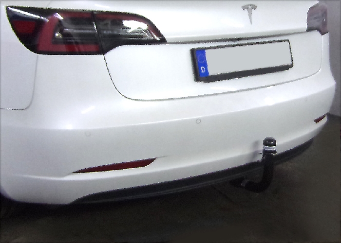 Anhängerkupplung für Tesla Model 3 Heckträgeraufnahme, nur für Heckträgerbetrieb, Montage nur bei uns 2020-2024 Ausf.: V-abnehmbar