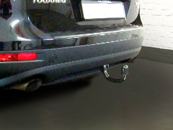 Anhängerkupplung für VW Touareg f. Fzg. m. Reserverad am Boden 2005-2010 Ausf.: V-abnehmbar