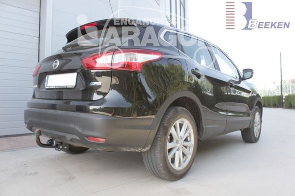 Anhängerkupplung für Nissan-Qashqai 3-5 türig, auch +2, Baureihe 2007-2014 starr