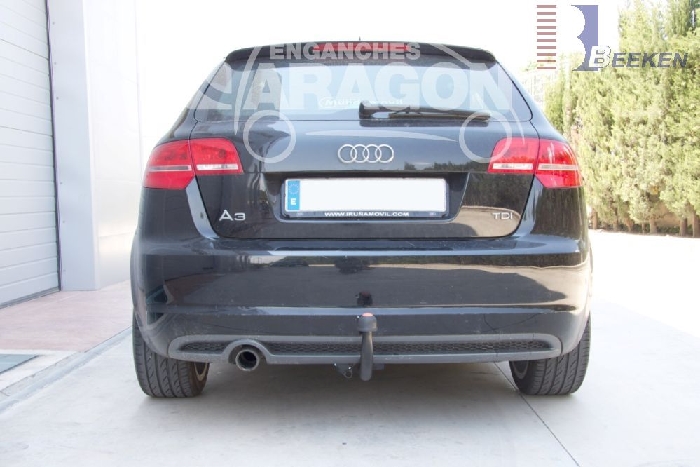 Anhängerkupplung für Audi A3 5-Türer Sportback incl. Quattro 2008-2013 Ausf.: V-abnehmbar