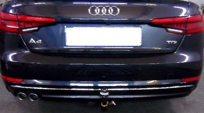 Anhängerkupplung für Audi A4 Limousine nicht Quattro, nicht RS4 und S4 2015-2024 Ausf.: V-abnehmbar
