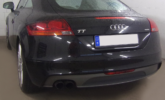 Anhängerkupplung für Audi TT 8J, nur für Heckträgerbetrieb, Montage nur bei uns im Haus 2007-2014 Ausf.: V-abnehmbar