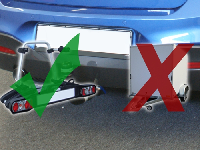 Anhängerkupplung für BMW 1er F20, speziell M135i, nur für Heckträgerbetrieb 2011-2014 Ausf.: V-abnehmbar