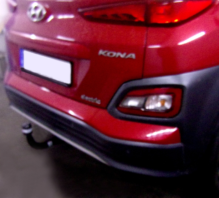 Anhängerkupplung für Hyundai Kona Elektro ohne E-Satz Vorbereitung, nur für Heckträgerbetrieb 2018-2023 Ausf.: V-abnehmbar