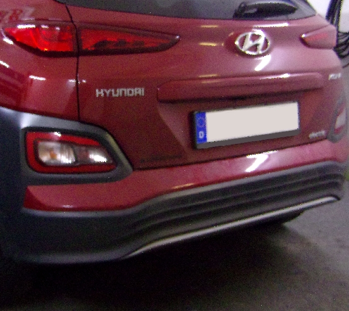 Anhängerkupplung für Hyundai Kona Elektro, mit Anhängelastfreigabe ab Werk, Fzg. mit E-satz Vorbereitung, 2018-2023 Ausf.: V-abnehmbar