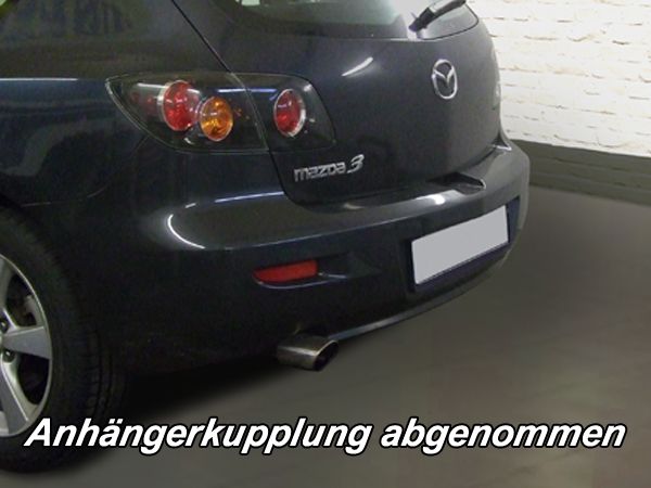 Anhängerkupplung für Mazda-3 Stufenheck, Baureihe 2003-2009 V-abnehmbar