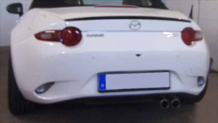 Anhängerkupplung für Mazda MX 5, RF Heckträgeraufnahme, nur für Heckträgerbetrieb, Montage nur bei uns im Haus 2018- Ausf.: V-abnehmbar