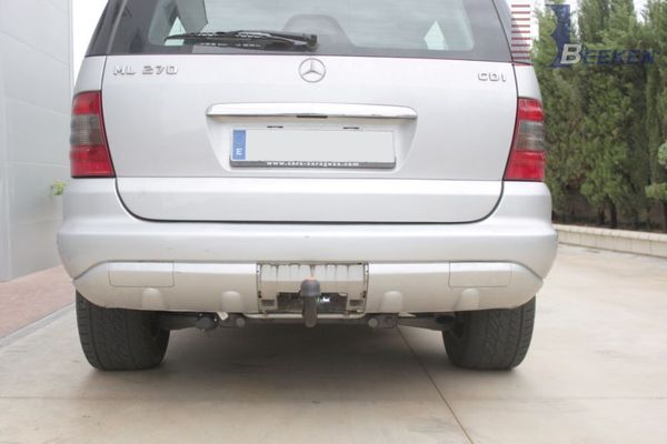 Anhängerkupplung für Mercedes M-Klasse W163, f. Fzg. mit Reserverad am Boden 2003-2005 Ausf.: V-abnehmbar