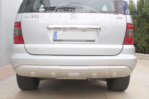 Anhängerkupplung für Mercedes M-Klasse W163, f. Fzg. mit Reserverad am Boden 2003-2005 Ausf.: V-abnehmbar