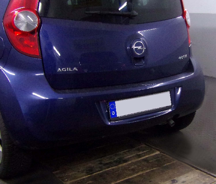 Anhängerkupplung für Opel-Agila Minivan, Baureihe 2008- starr