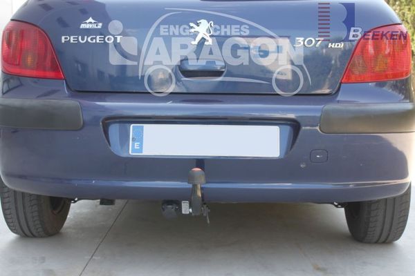 Anhängerkupplung für Peugeot-307 Fließheck, Baureihe 2001-2005 starr