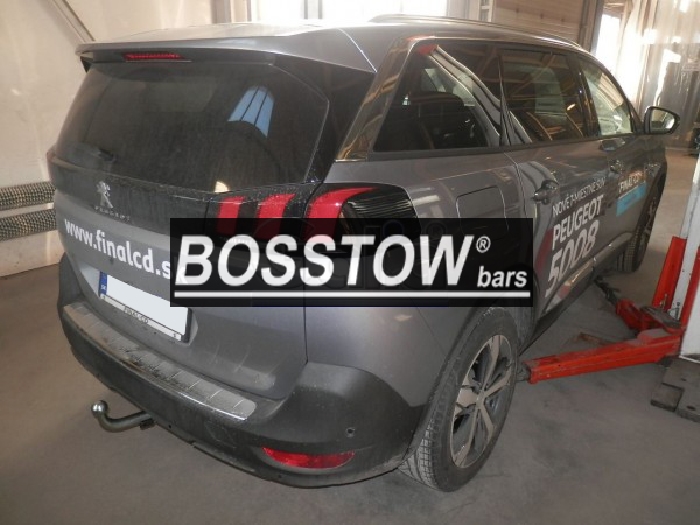 Anhängerkupplung für Peugeot 5008 nicht Fzg. mit E- Satz Vorbereitung, f. Fzg. mit Reserverad am Boden 2017-2024 Ausf.: abnehmbar