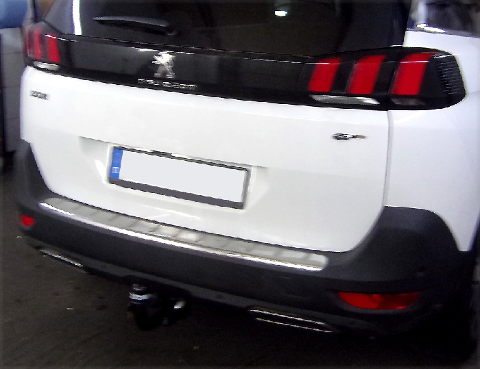 Anhängerkupplung für Peugeot 5008 nicht Fzg. mit E- Satz Vorbereitung, f. Fzg. mit Reserverad am Boden 2017-2024 Ausf.: V-abnehmbar