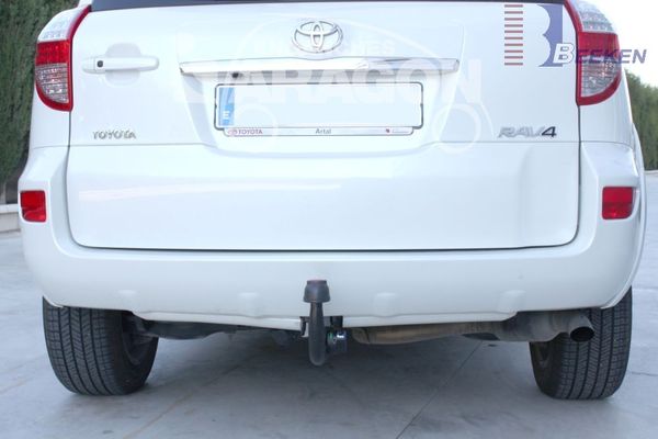 Anhängerkupplung für Toyota-RAV 4 III (XA3) Fzg. m. Nummernschild im Stossfänger, Baureihe 2009-2012 V-abnehmbar