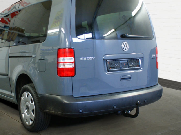 Anhängerkupplung für VW Caddy III, IV, Maxi mit Benzin- o. Dieselmotor 2007-2015 Ausf.: V-abnehmbar