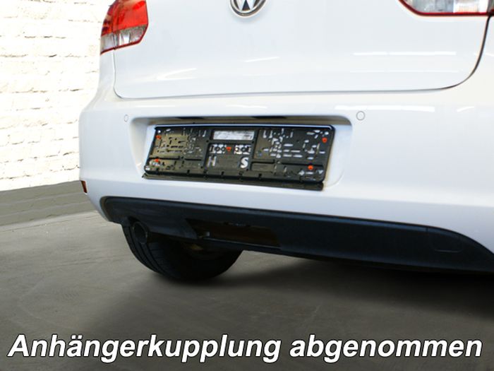 Anhängerkupplung für VW Golf VI Limousine, nicht 4x4 2008- Ausf.: V-abnehmbar