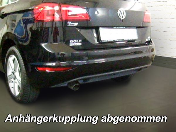 Anhängerkupplung für VW Golf VII Sportsvan, speziell für R-Line 2014-2018 Ausf.: V-abnehmbar