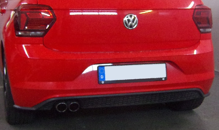 Anhängerkupplung für VW Polo (AW) Schrägheck, spez. GTI 2021-2023 Ausf.: V-abnehmbar