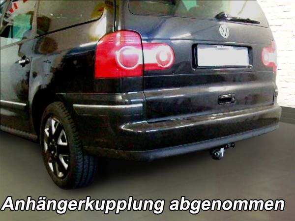 Anhängerkupplung für VW-Sharan inkl. 4x4, Baureihe 2006-2010 V-abnehmbar