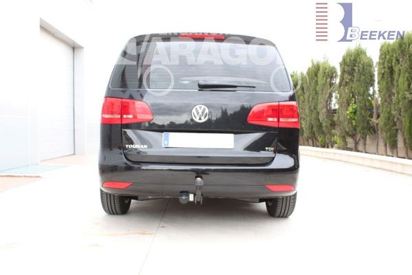 Anhängerkupplung für VW-Touran Van, spez. 7 Sitzer m. Erdgas(Ecofuel), Baureihe 2010-2015 starr