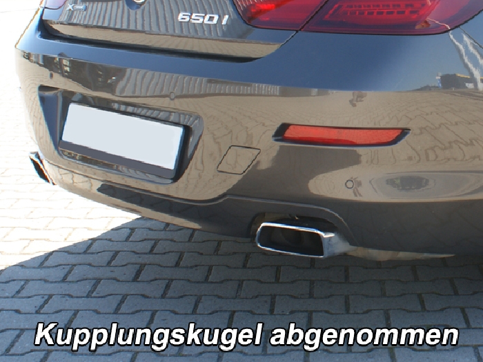 Anhängerkupplung für BMW 6er Gran Coupe F06, nur für Fzg. mit Anhängelastfreigabe 2012-2015 Ausf.: V-abnehmbar