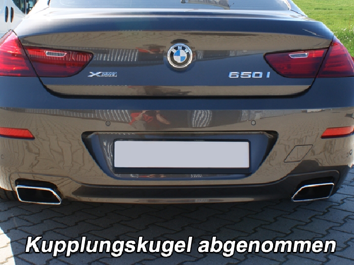 Anhängerkupplung für BMW 6er Gran Coupe F06, nur für Fzg. mit Anhängelastfreigabe 2012-2015 Ausf.: V-abnehmbar