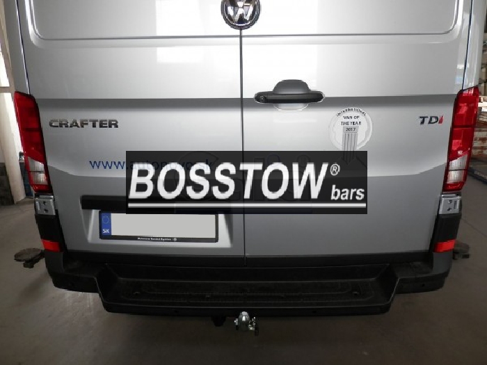 Anhängerkupplung für VW Crafter II 30-35, Kasten, Radstd. 3640mm, 4490mm, Fzg. mit Trittbrettst., o. Vorbereitung 2017-2023 Ausf.: abnehmbar