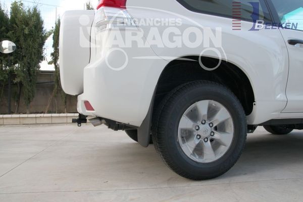 Anhängerkupplung für Toyota Landcruiser 120 (J12), 5-türig, Reserverad Heckklappe 2003-2009 Ausf.: abnehmbar