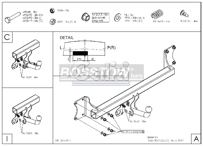Anhängerkupplung für BMW X5 F15 2013-2018 Ausf.: abnehmbar