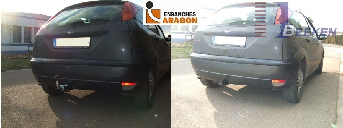 Anhängerkupplung für Ford Focus Fließheck, nicht ST 225, RS 1998-2001 Ausf.: abnehmbar