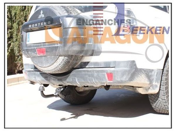 Anhängerkupplung für Mitsubishi Pajero V60 (langer Radstand) 2000-2002 Ausf.: abnehmbar