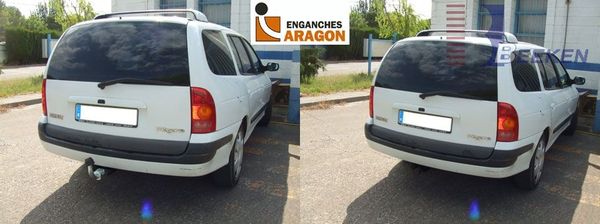 Anhängerkupplung für Renault Megane Kombi 2000-2003 Ausf.: abnehmbar