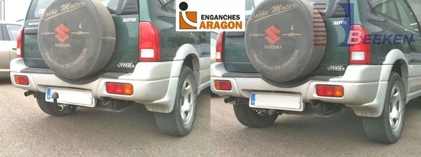 Anhängerkupplung für Suzuki-Vitara V6 24V, Baureihe 1995-2005 abnehmbar