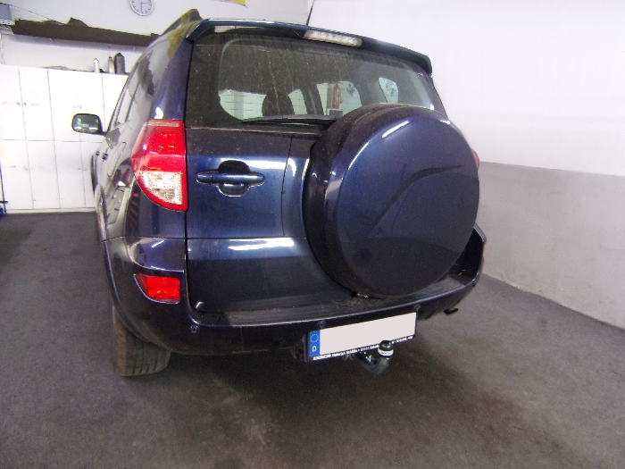 Anhängerkupplung für Toyota-RAV 4 III (XA3) Fzg. m. Nummernschild im Stossfänger, Baureihe 2006-2008 abnehmbar