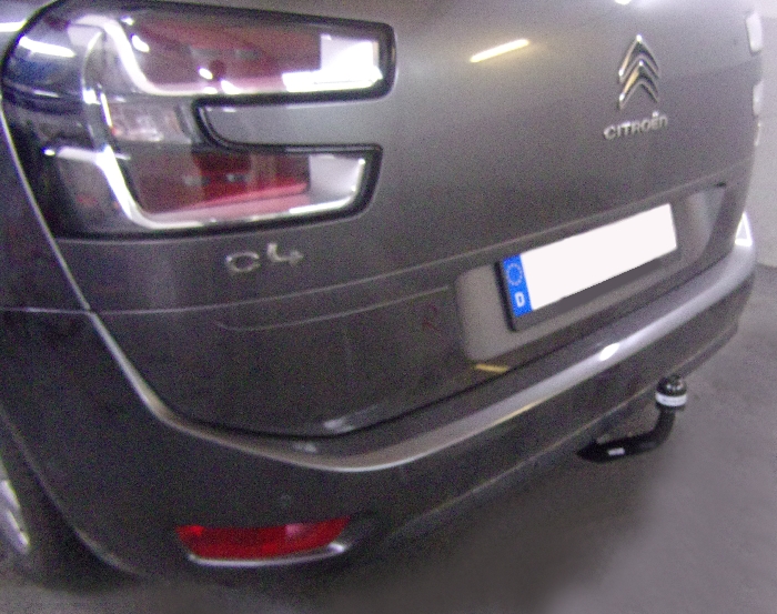 Anhängerkupplung für Citroen C4 Picasso u. Gran Picasso 2013-2018 Ausf.: V-abnehmbar 45 Grad