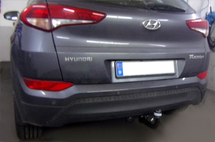 Anhängerkupplung für Hyundai Tucson NX4, spez. Hybrid, ohne Elektrosatzvorbereitung 2020- Ausf.: V-abnehmbar