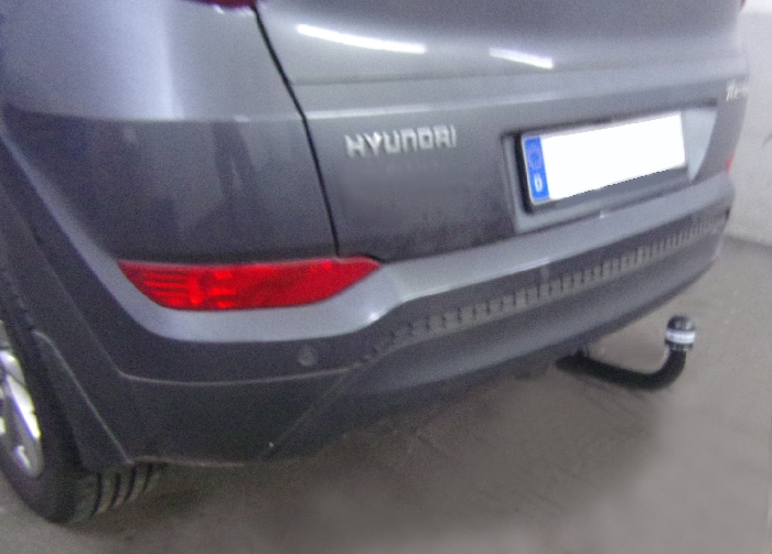 Anhängerkupplung für Hyundai Tucson NX4, spez. Hybrid, ohne Elektrosatzvorbereitung 2020-2024 Ausf.: V-abnehmbar