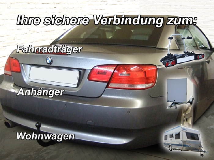 Anhängerkupplung für BMW 3er Cabrio E93 2006- Ausf.: V-abnehmbar
