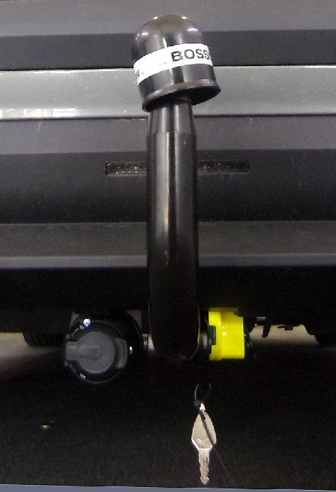 Anhängerkupplung für MINI One, One D, Cooper F55, nicht für Works, spez. Fzg. o. Anhängelastfreigabe, nur für Heckträgerbetrieb 2014- Ausf.: V-abnehmbar
