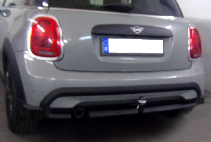 Anhängerkupplung für MINI One, One D, Cooper F56 One nur 3-türig, Fzg. ohne Anhängelastfreigabe, nur für Heckträgerbetrieb 2013- Ausf.: V-abnehmbar