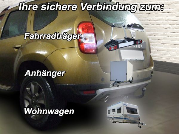 Anhängerkupplung für Dacia Duster SUV 2WD und 4WD 2010-2012 Ausf.: starr